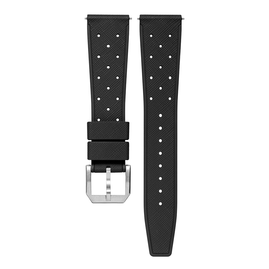 bracelet classique en caoutchouc noir - montres baltic