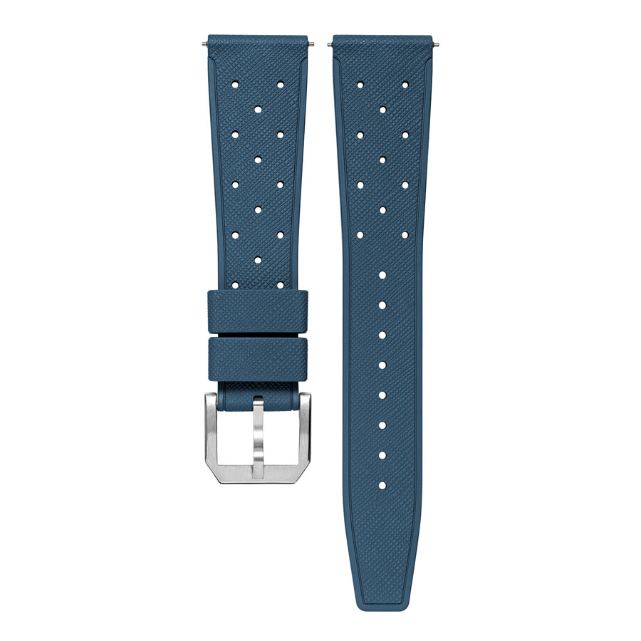 bracelet classique en caoutchouc bleu - montres baltic