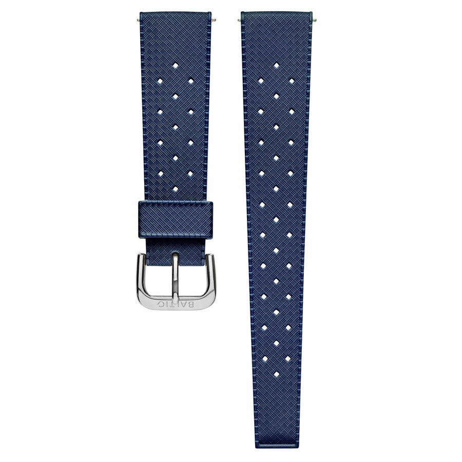 bracelet en caoutchouc fkm bleu - montres baltic