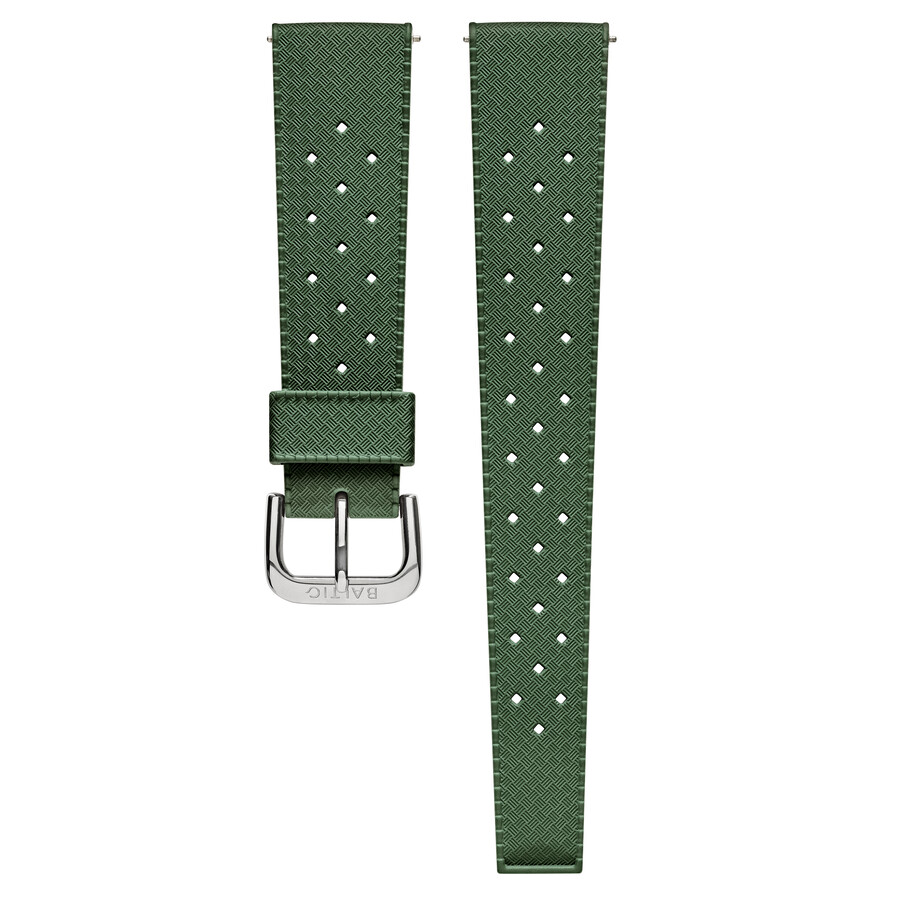 bracelet en caoutchouc fkm vert - montres baltic