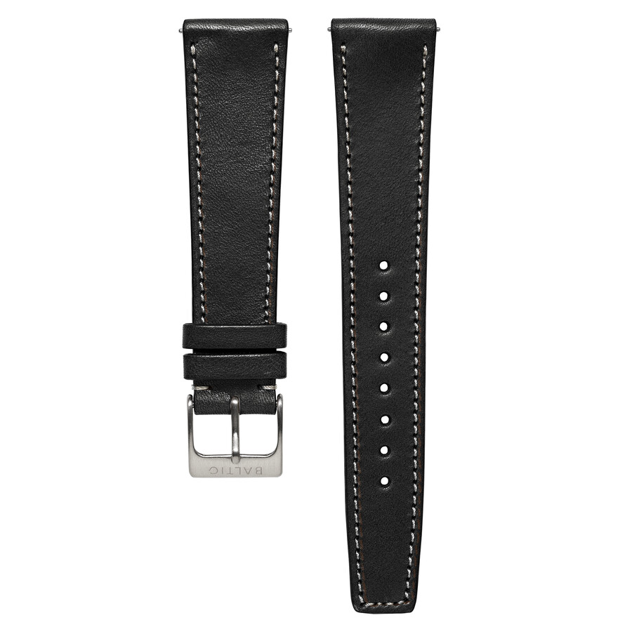 bracelet cousu noir - montres baltic