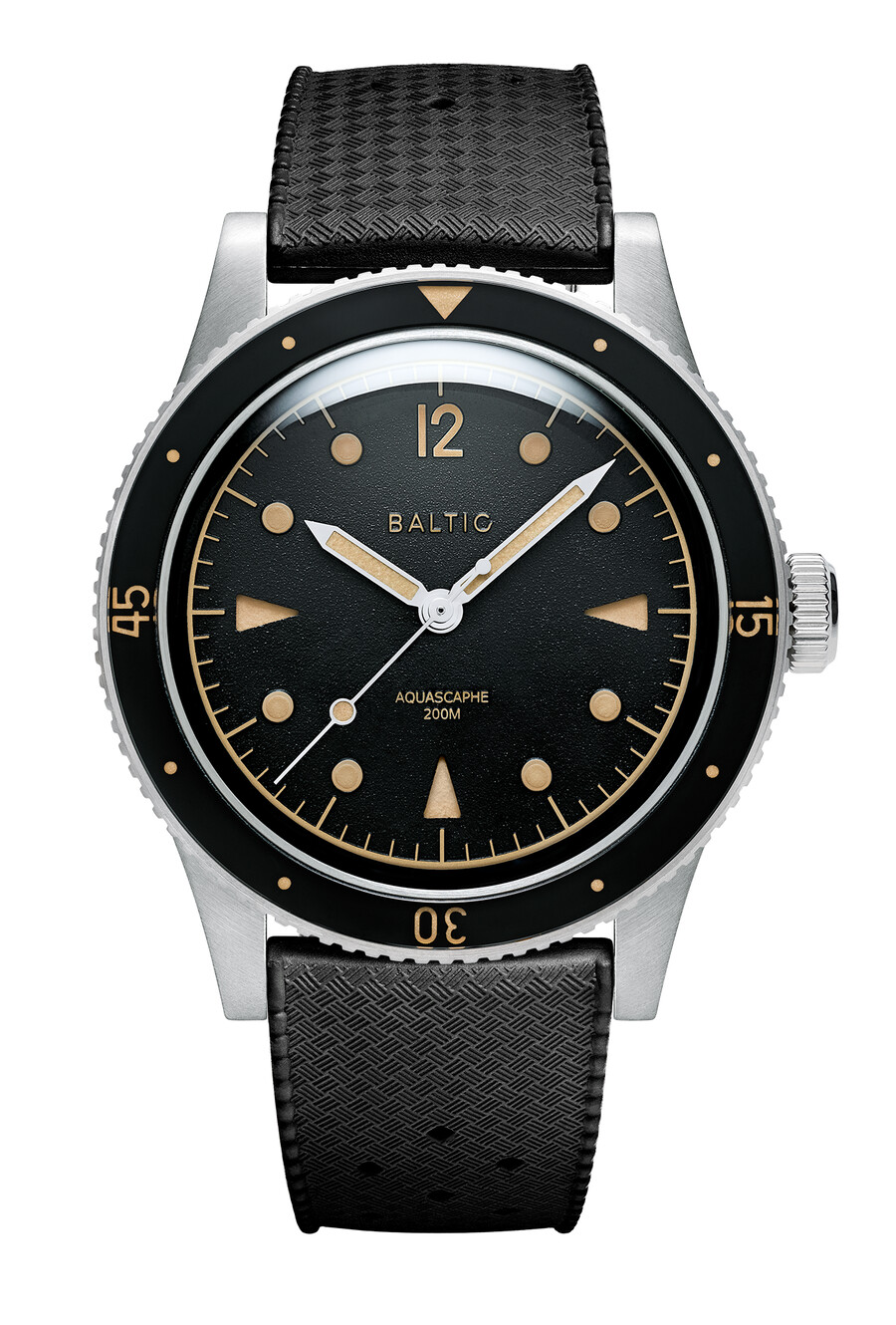 montres aquascaphe classic black gilt - baltic