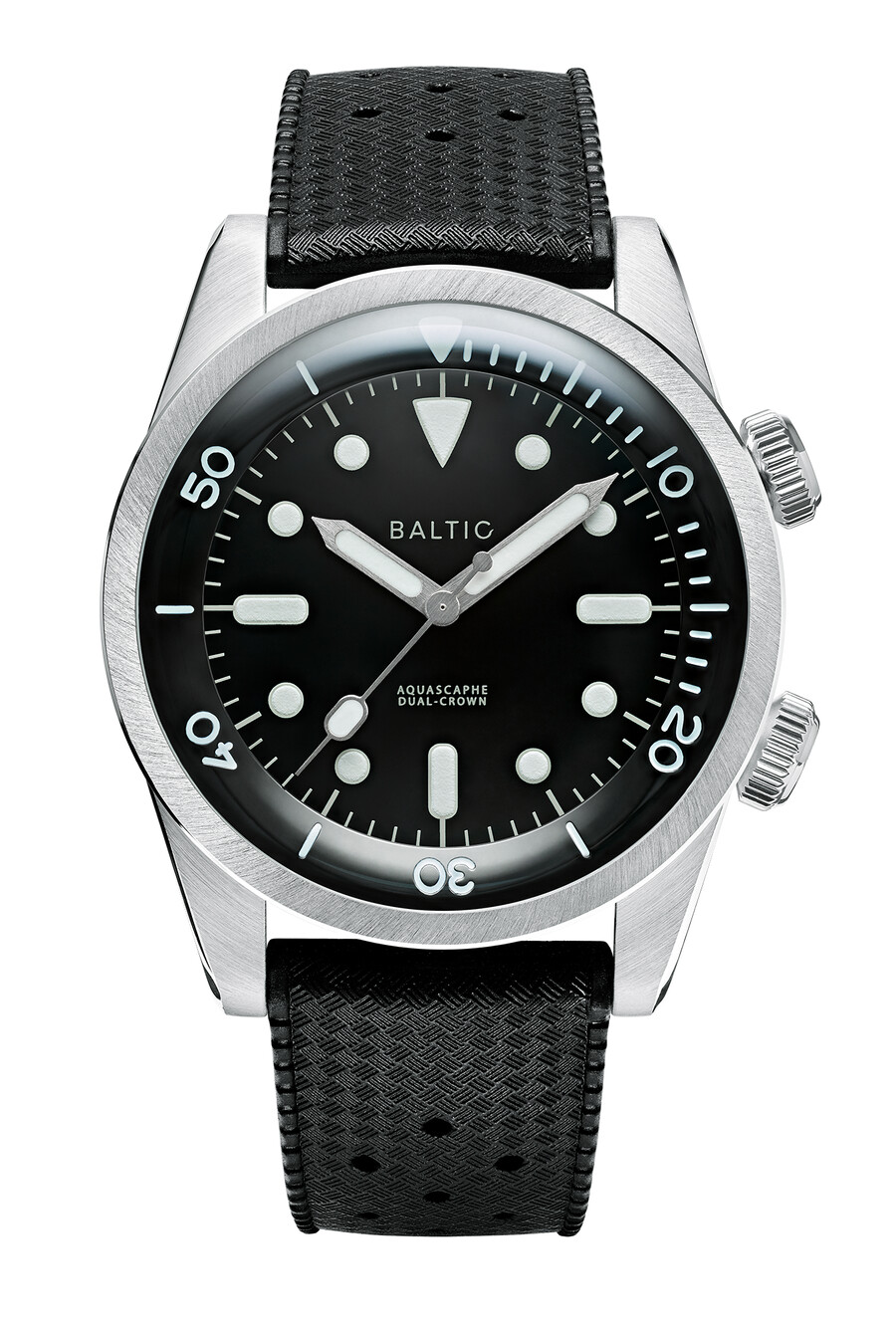 montres aquascaphe dual-crown noires - baltic