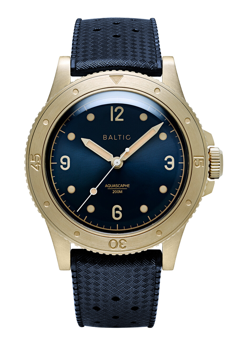 aquascaphe bronze bleu doré - montres de la baltique