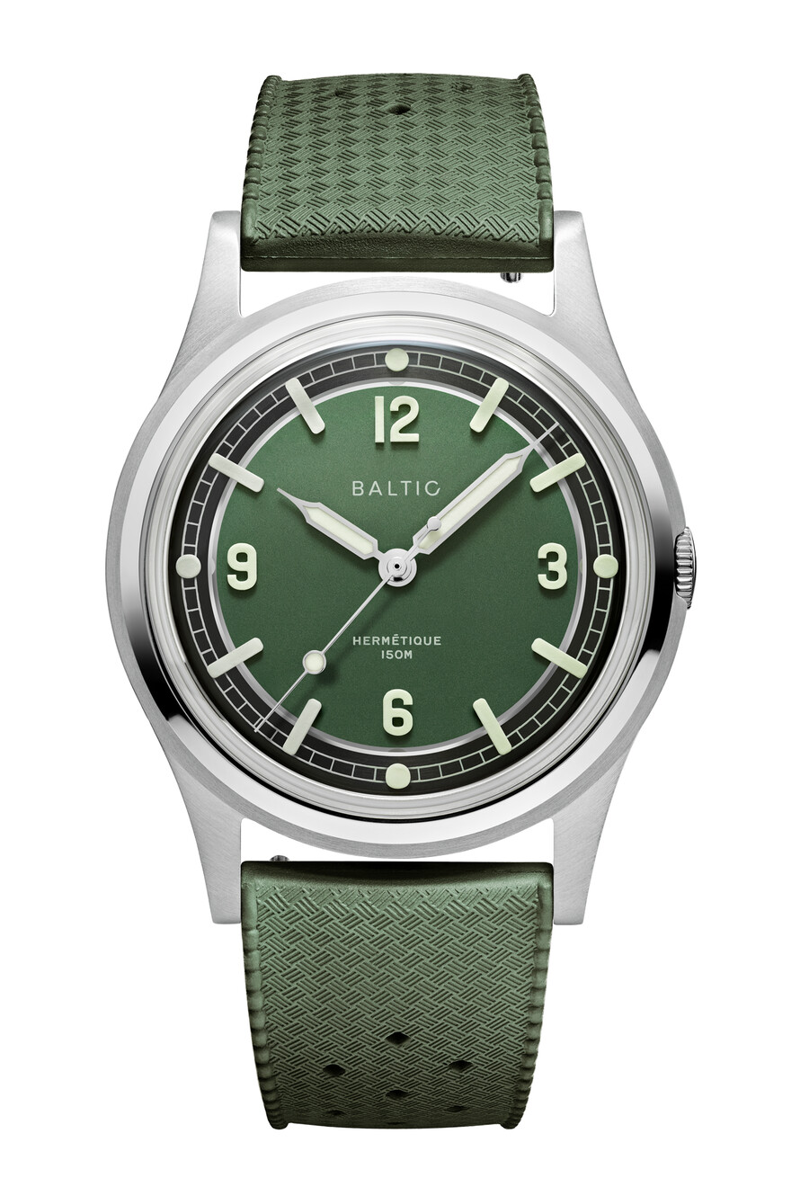 hermétique tourer vert - baltic watches
