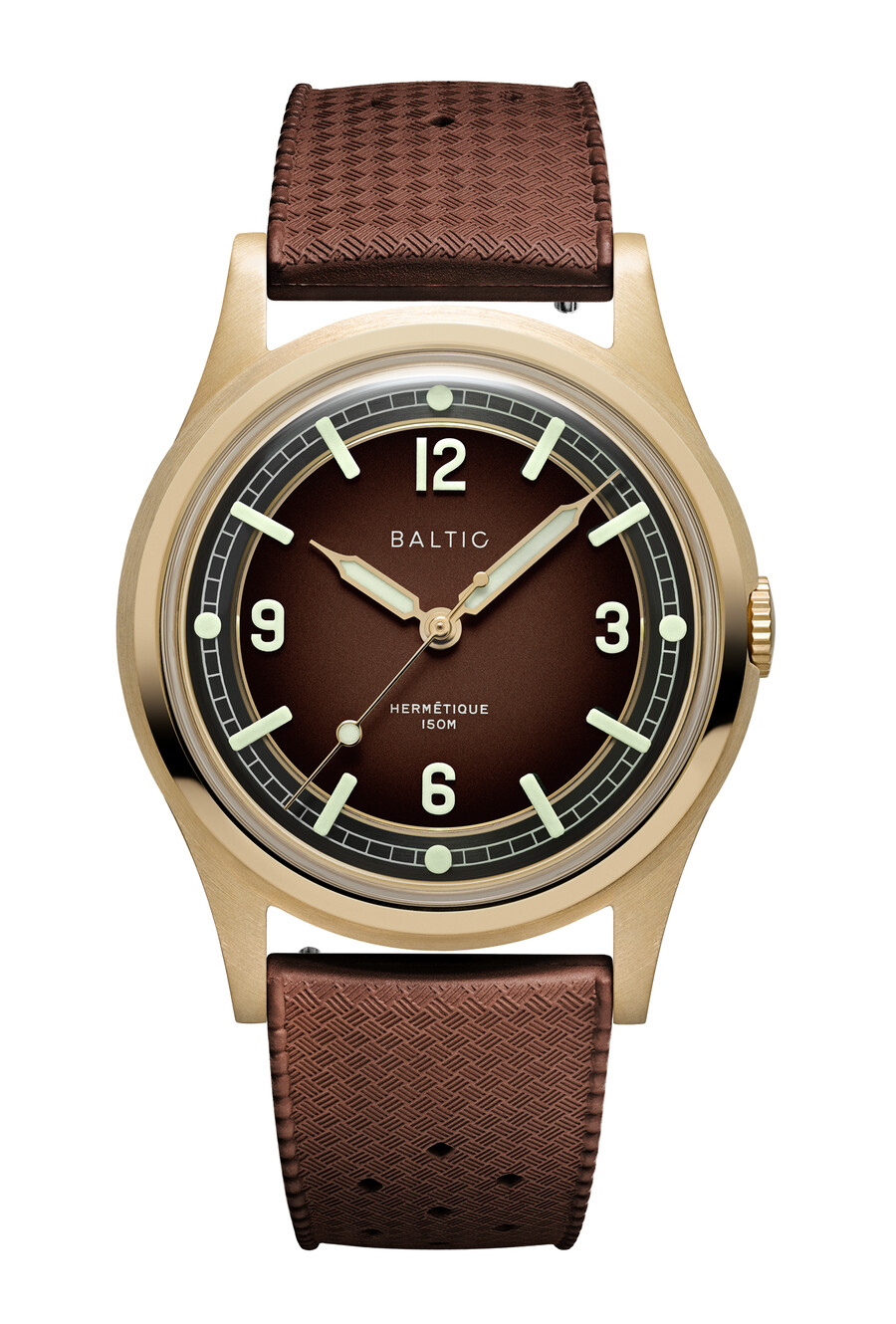 hermétique tourer bronze marron - baltic watches